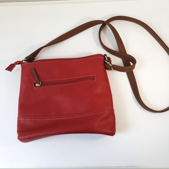 Mia and Luca vegan leather crossbody bag purse red - Picture 11 of 12